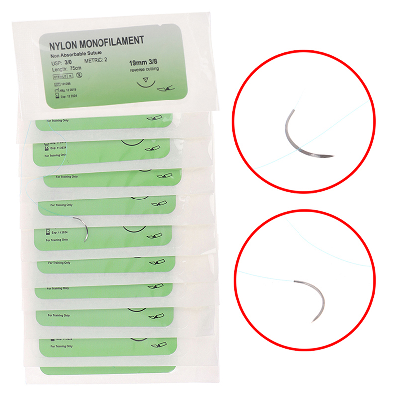Medical Lab Science - Naylon Monofilament Sütür Seti 12 Parça